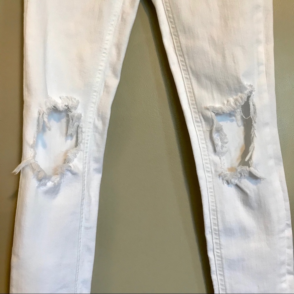NWT Free People | Busted Knee Skinny | White - Picture 8 of 10